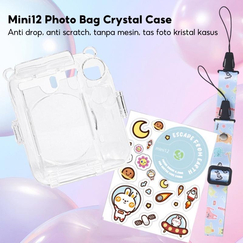 Hardcase with Pocket Foto for Fujifilm Instax Mini 12 Motif Series Case Casing Camera Kamera 3
