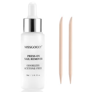 Missgooey ジェルネイル リムーバー オフ ネイルチップ＆付け爪 接着剤リムーバー アセトンフリー ネイルグルーリムーバー ネイルオフ