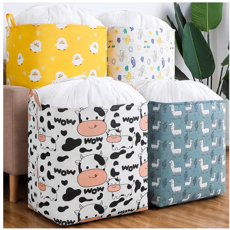 Storage Bag Jumbo 100 Liter Laundry Bag Keranjang Baju Tempat Mainan Dengan Tutup Serut 0