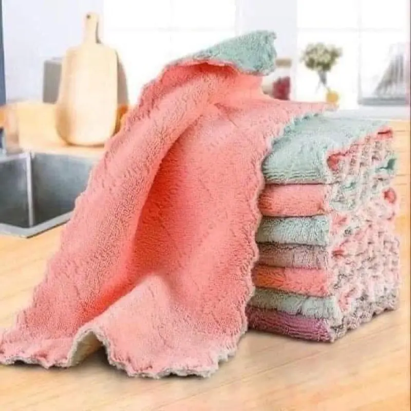 10 KHĂN LAU BẾP 2 MẶT ĐA NĂNG DÀY DẶN SIÊU MỀM MẠI