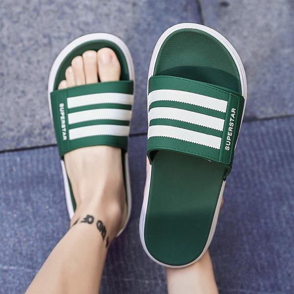 Dép quai ngang nam nữ Super Star 3 sọc thời trang ulzzang hàn quốc đi cực êm mềm chân siêu Hot DéP Slipper