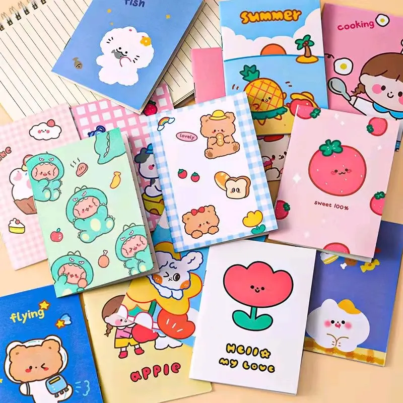 (2 Pcs) Buku Catatan Mini Dengan Motif Lucu - Ukuran 12x8,5cm