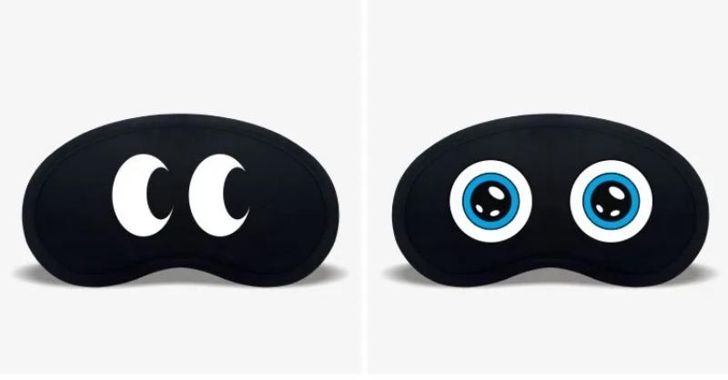 Product Introduction of Cartoon Sleep Eye Mask Cute Funny Eye Cover Sleeping Mask Kids Eye Shade Band Blindfolds Sleep Aids Travel Rest Eye patch 6