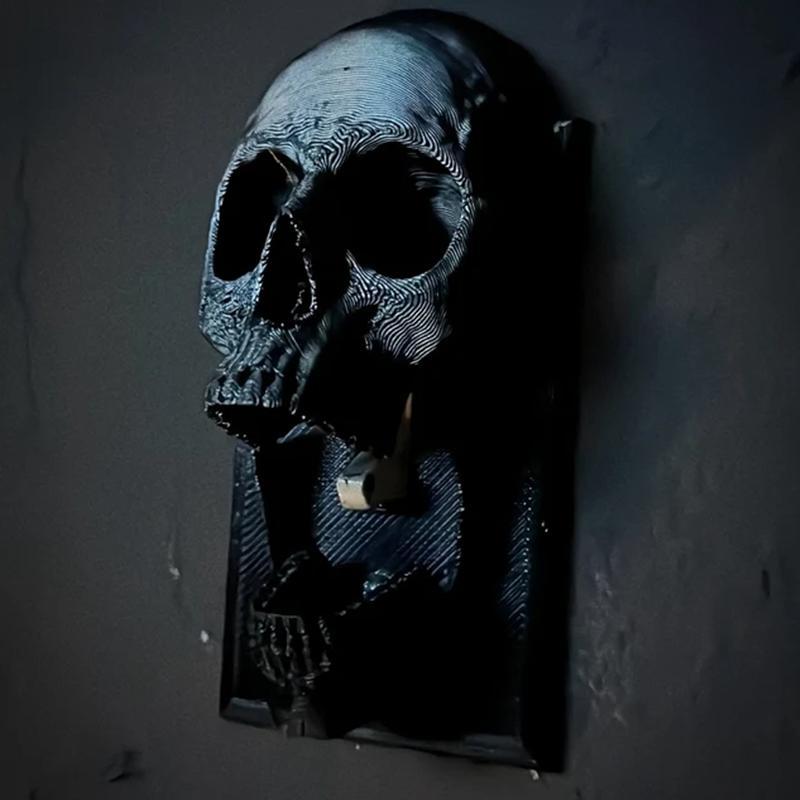 Skull Design Light Switch Cover, Multipurpose Halloween Themed Light Switch Cover, Universal Decorative Light Switch Cover for Home Decor, Christmas Gifts 4