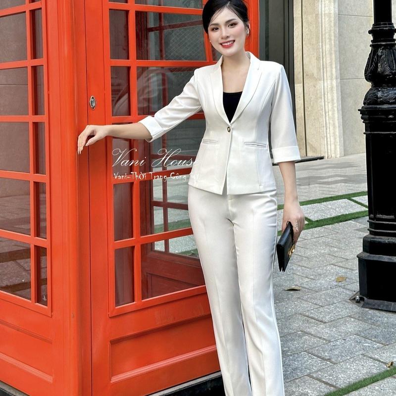  Nữ Women Set nguyên bộ áo Vest Tay lỡ quần dài TJ65 