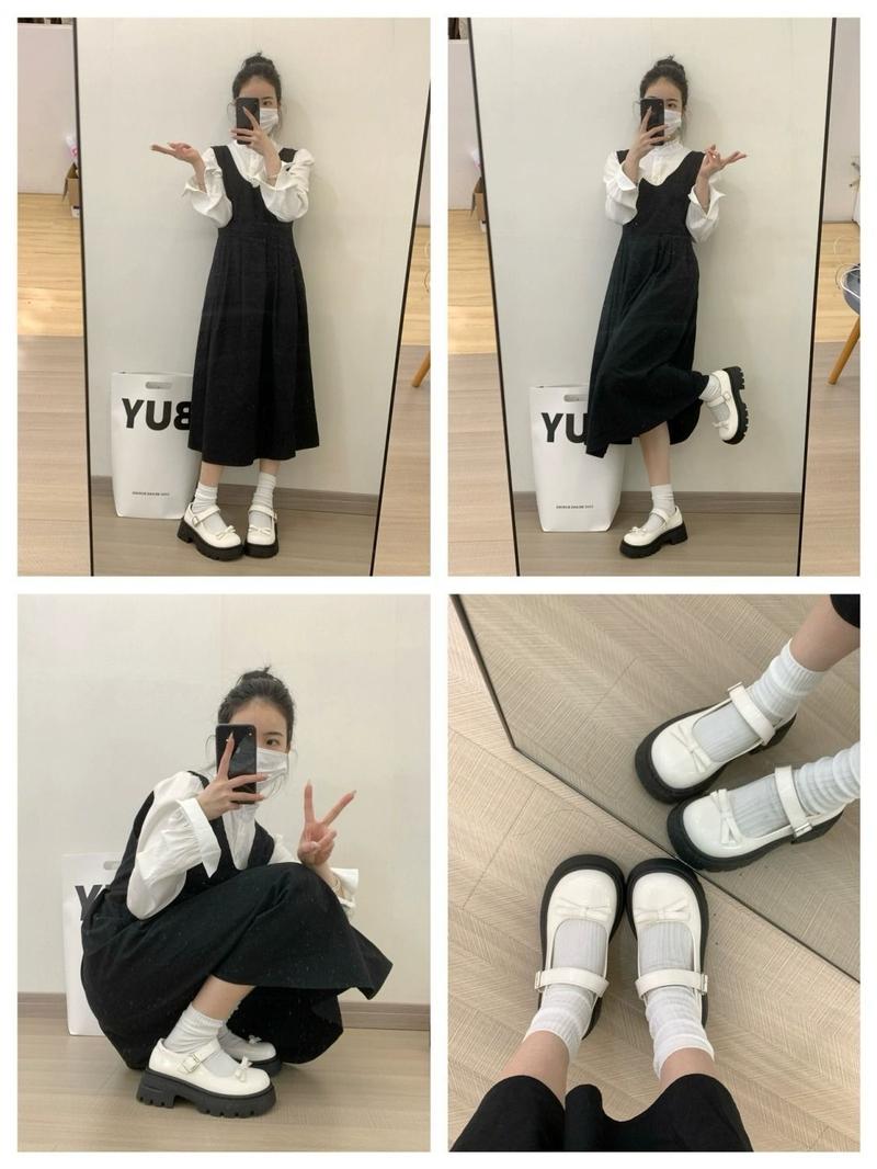 Product Introduction of [ ​ lolita shoes]Platform Mary Jane Shoes for Women British Style 2024 New Spring Autumn Japanese Style Bowknot Lolita Single Shoes[Lolita shoes] 2