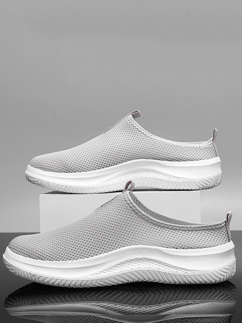 Product Introduction of Men's Mesh Breathable Lightweight Sneakers, Casual Comfortable Slip on Sports Running Shoes, Fashionable Sneakers for Daily Wear 6