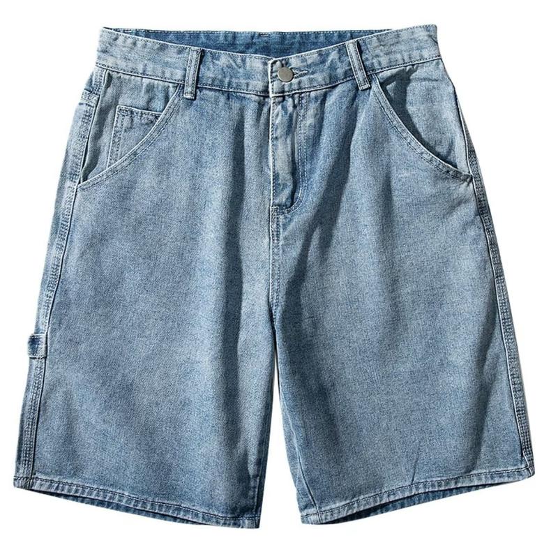 Product Introduction of กางเกงยีนส์ขาสั้น ผ้ายืดฟอกนิ่ม Man ผู้ชาย Clothing Jeans สีเทา ลำลอง 2103 4