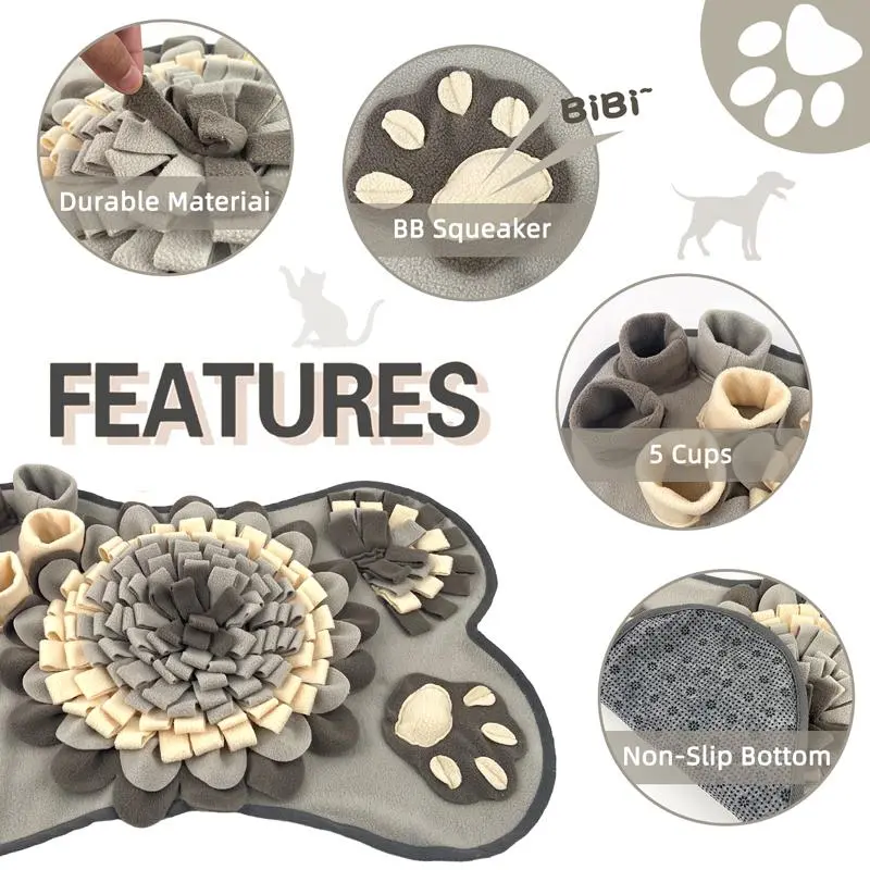 Dog Sniffing Mat, Pet Sniffing Pad, Pet Sniffing Mat for Indoor, Pet Supplies, Indoor Dog Walking Device 2