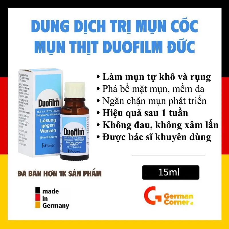 DUOFILM Dung Dịch Loại Bỏ Mụn Cóc 15ml
