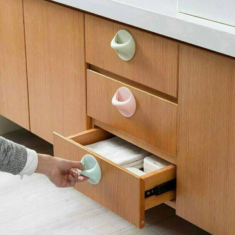 【BBTZH】 Tay nắm cửa đa năng giá rẻ kèm miếng dán