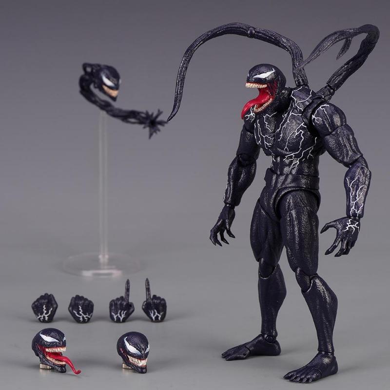 Product Introduction of Venom legends Action Figure Joint Movable Toys Change Face Statue Model Doll Collectible kids for Toy Gift 19
