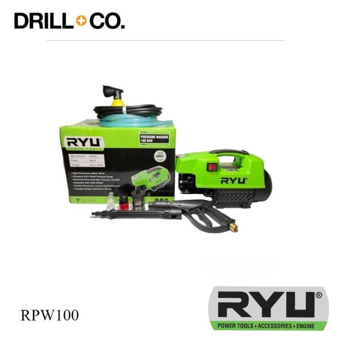 Gambar Ryu RPW 100 Jet Cleaner Mesin Cuci Mobil Motor Car Selang dari Drill&Co Kota Administrasi Jakarta Barat Tokopedia