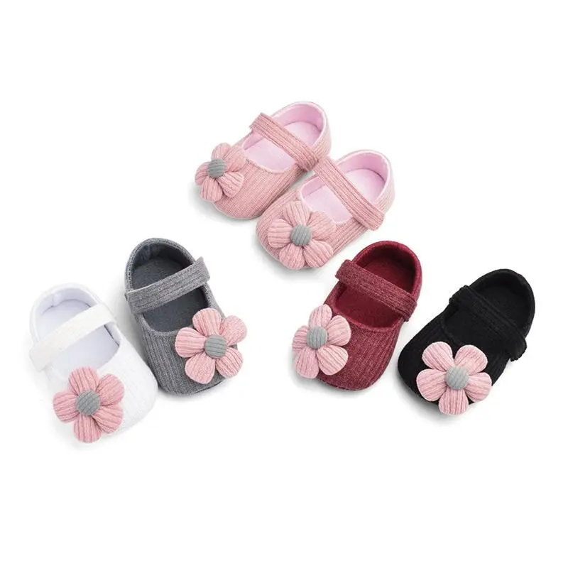 Newborn Girls Bow-knot Cute Anti-Slip Infant Toddler Soft Sole Princess Baby Shoes for 0-18Months