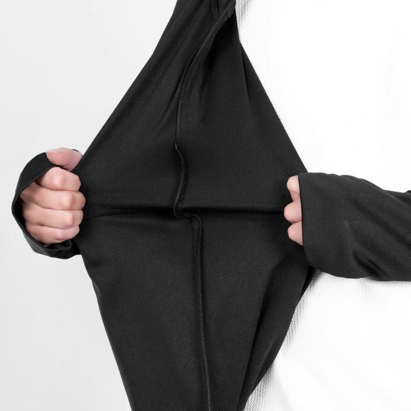 Product Introduction of (có logo) Áo chống nắng nam nữ 2 lớp, Áo khoác unisex có nón form rộng vải hạt xoàn dày dặn thông hơi siêu mát 7