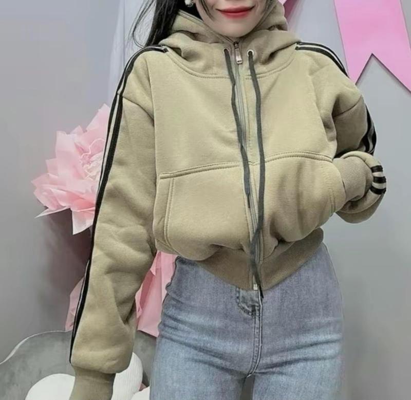 Áo Khoác Nỉ Cổ Cao CÓ NÓN 3 Sọc Viền Màu CẦU VÒNG ( CÓ TÚI TRONG ) | BigBuy360 - bigbuy360.vn