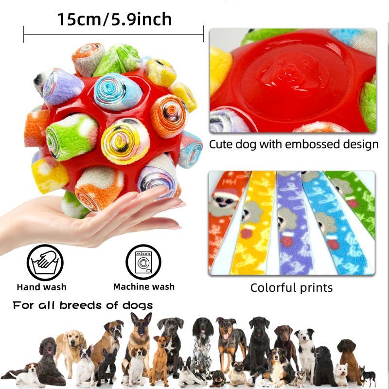 Dog Chew Toy Ball, Interactive Dog Teething Toy Ball, Pet Chew Toy Ball, Dogs Teeth Cleaning Ball, Fun Indoor and Outdoor Playing Ball for Small Medium Large Dogs 2