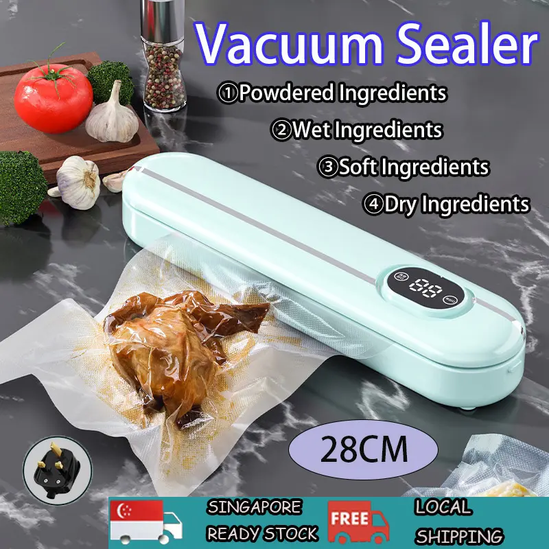 [LOCAL STOCK]Vacuum Sealer Automatic Sealing Packing Dry & Wet Household Vacuum Fresh Storage Machine Vacuum Sealer Bag