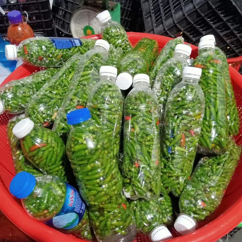 Ớt thóc xanh sóc muối 150k/3 chai 2