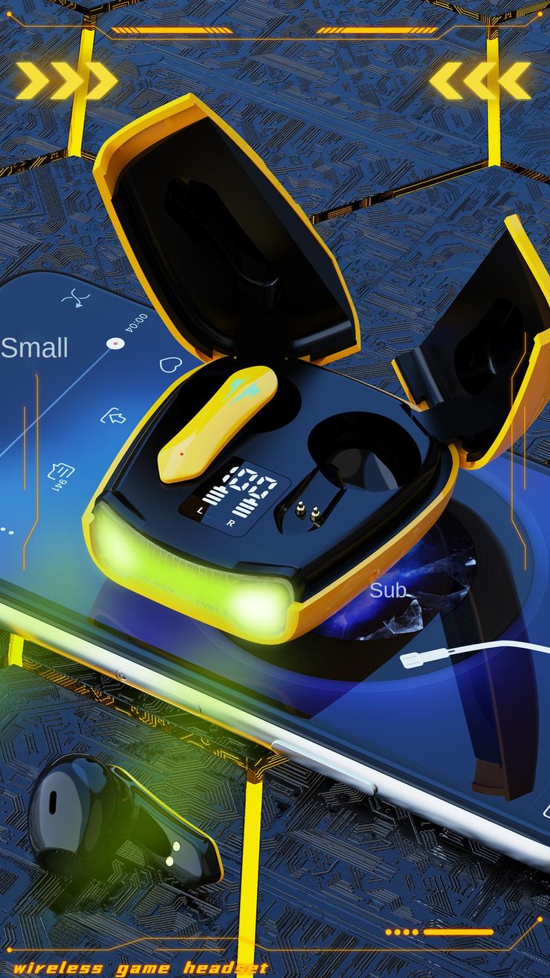 Product Introduction of Tai Nghe Bluetooth, Ks35 Mới, Không Dây, Hai Tai, TWS, Thích Hợp Chơi Game, Cảm Ứng, Màn Hình Kỹ Thuật Số Hai Cửa, Tai Nghe Tạo Hình Xe Thể Thao R05 Earphone 11