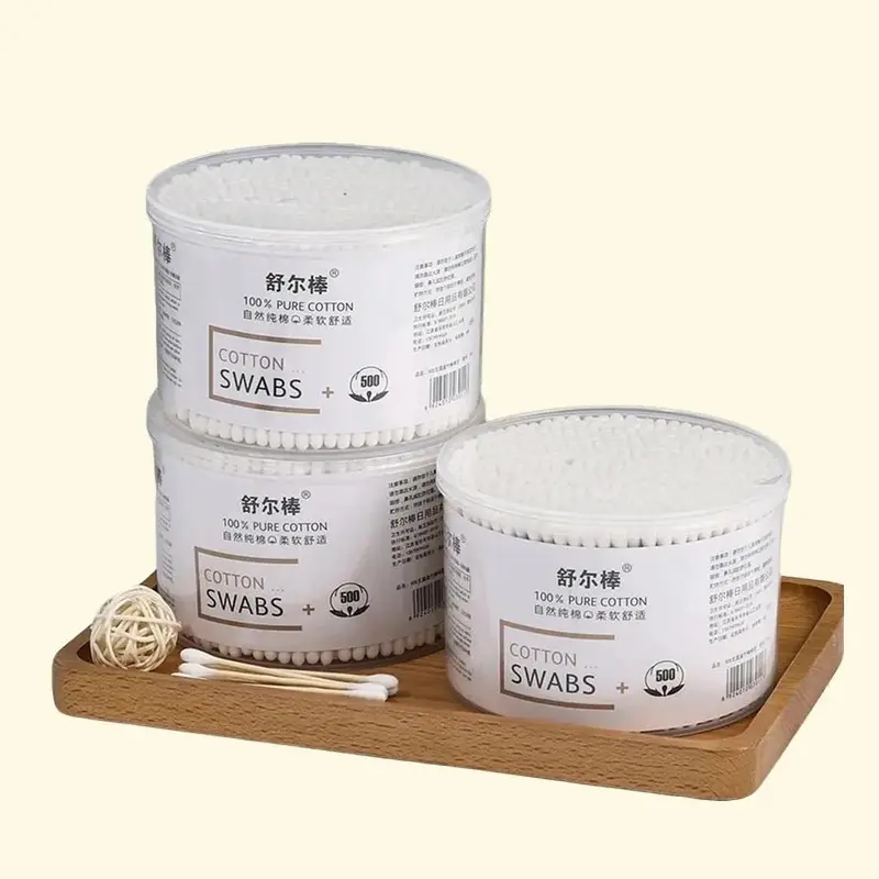 Combo 3 Hộp 500 Tăm Bông Thân Gỗ Tre Ngoáy Tai Người Lớn 2 Đầu Vệ Sinh Tai Đa Năng An Toàn Tiện Lợi Đạt Chuẩn Vệ Sinh An Toàn Sức Khoẻ Women Nữ 8