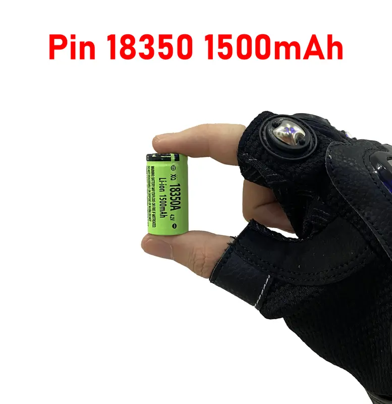 Đèn mini cầm tay kháng nước pin 2600mAh đế nam châm đa năng, gắn mũ 7