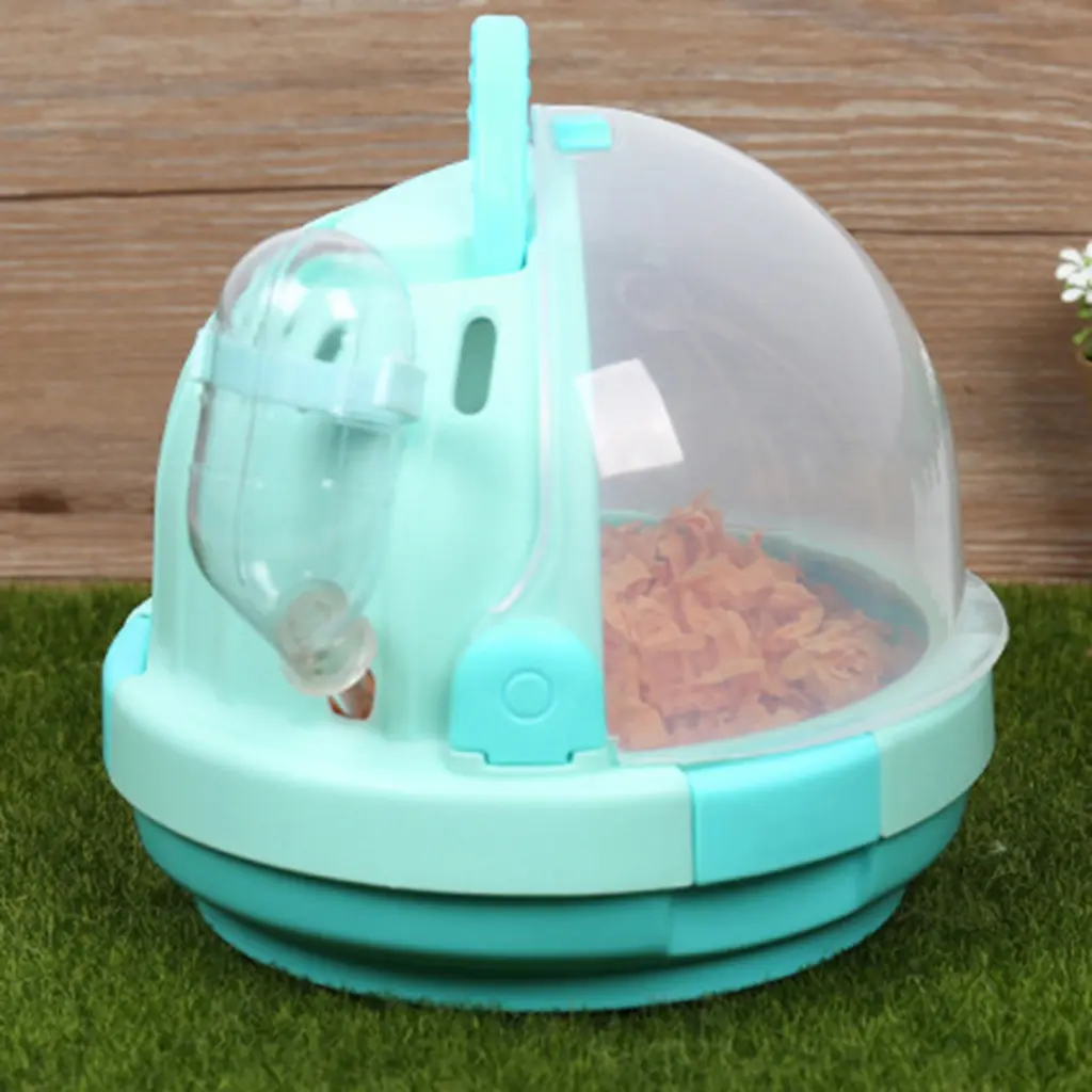 kitesiy Hamster Carrier Box with Ventilated Hole Outdoor Hamster Carrier Box Hamster Cage Pet Travel Case for Squirrel Large Space