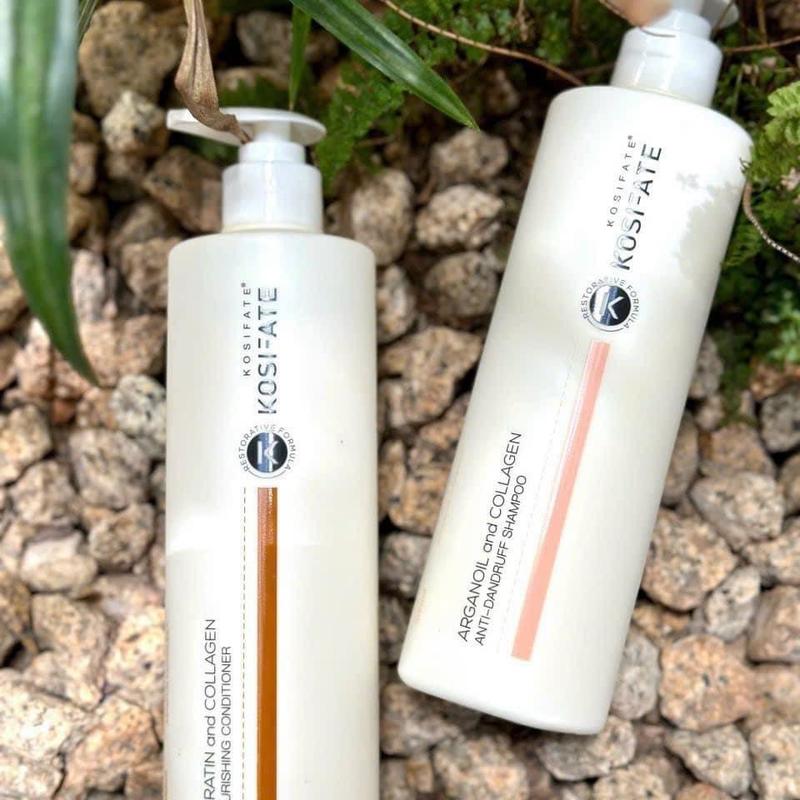 Cặp dầu gội xả Dưỡng Sinh KosiFate - 2000ml/ Cặp [Giảm Gầu- Phục Hồi]