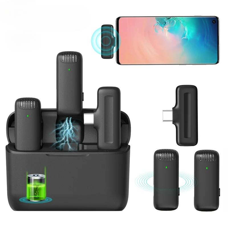 Product Introduction of Mikrofon Lavalier Tanpa Wayar, J13, dengan Sarung Pengecas, Penerima Audio dan Video Mudah Alih, Mikrofon Mini, Serasi dengan iPhone, Android dan Tablet, Sesuai untuk Permainan dan Live, Penghantaran Cepat, [COD] 12