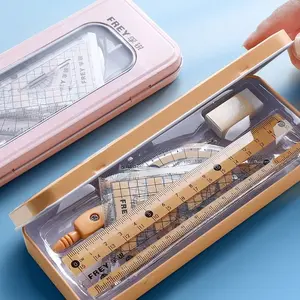 7Pcs Set Penggaris Ujian & Kantor - Set Alat Ukur Lengkap Untuk Sekolah/Kantor Ujian Penguasa Khusus Kantor Sekolah Alat Tulis