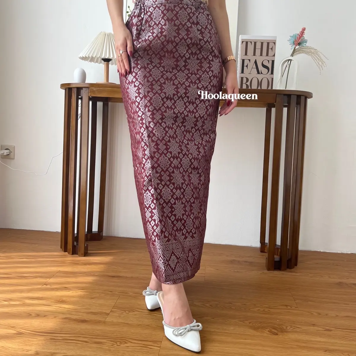 Hoolaqueen - Rok Songket - Songket Palembang - Rok Kondangan - Rok Wisuda - Rok Etnik Wanita Panjang