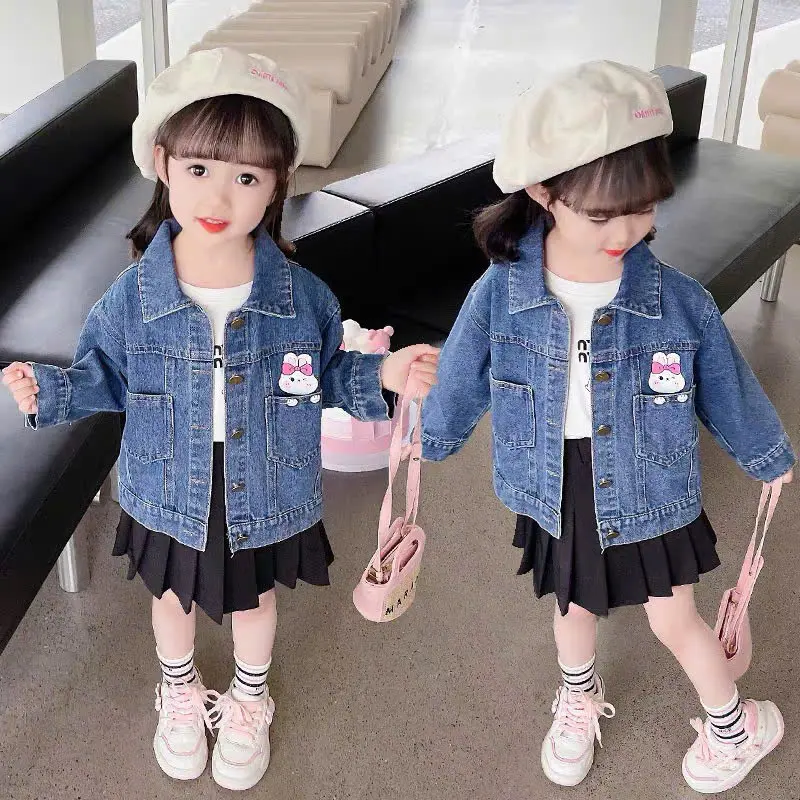 Áo Khoác Jean Bò Bốn Mùa Siêu Xinh Cho Bé Gái