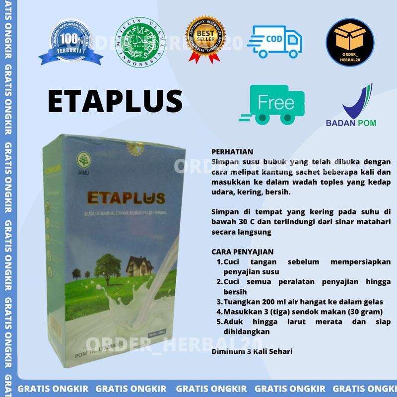 ETAPLUS SUSU KAMBING ETAWA BUBUK UNTUK DIABETES, PERNAPASAN, MENGUATKAN TULANG DAN GIGI Dairy Manis 1
