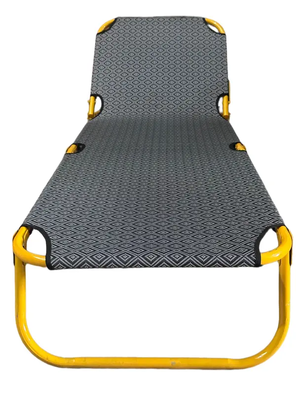 Giường văn phòng ngang 57x1m80 ( sắt phi tròn 22 sơn tĩnh điện MÀU VÀNG ) vải lưới textilen ngang 57 x dài 1m80 gấp khung quái giuong thong minh ngủ lò pallet sập gỗ 5