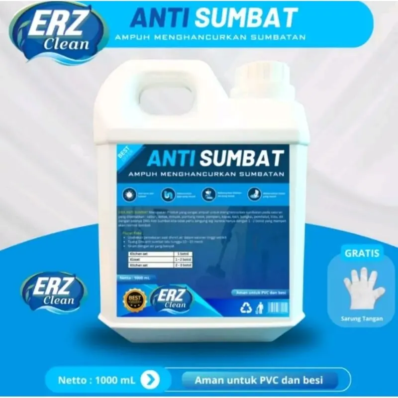 DNS anti sumbat saluran air pipa mampet WC wastafel tempat cuci piring ukuran 1liter 0