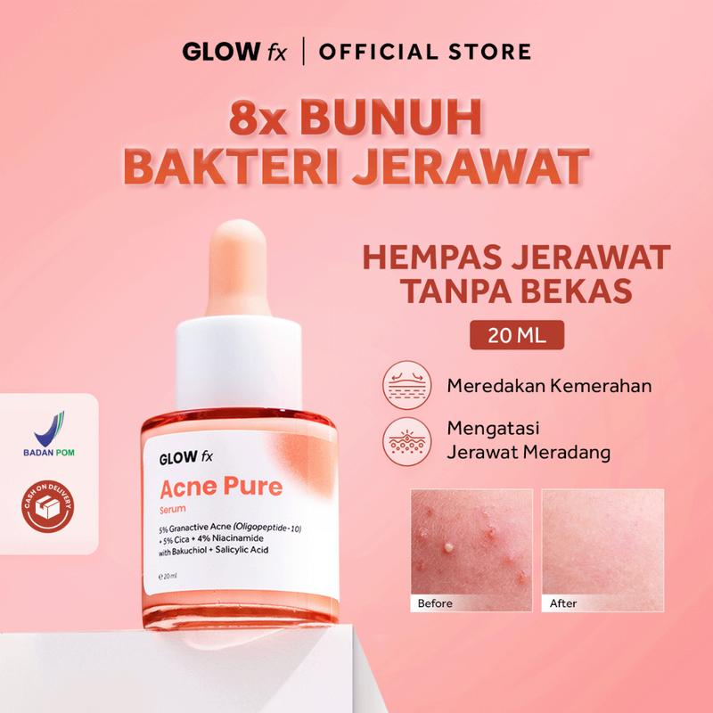 GLOW FX Glow Bomb Serum | Acne Pure Serum - Serum Glowing & Bekas Jerawat 19% Brightening Power ACNE SERUM GLOWFX GLOW FX Acne Pure Serum - Serum Untuk Jerawat GLOWFX ACNE BOMB SERUM 5
