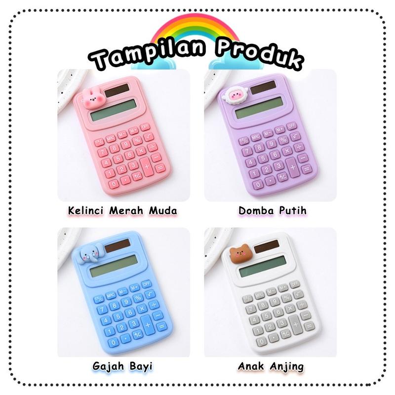 Kalkulator Mini 3D Karakter 8 Digit / Calculator For School Untuk Sekolah / Mini Calculator 6
