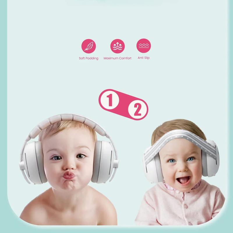 Product Introduction of Baby Earmuff Adjustable Noise Reduction Headphones 2-in-1 Convertible Ear Protection Outdoor Sleep Airplane Anti-noise Earmuffs 4