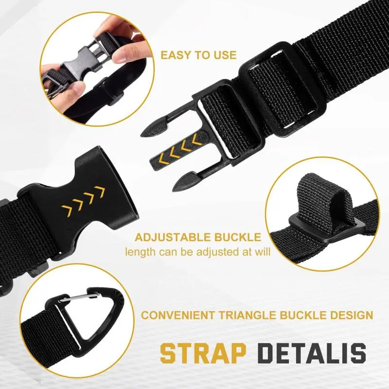 Adjustable Extension Cord Organizer with Triangle Clips, 4 Counts Storage Straps, Extension Cord Hanger for Men Workshop and Garage Organization 2