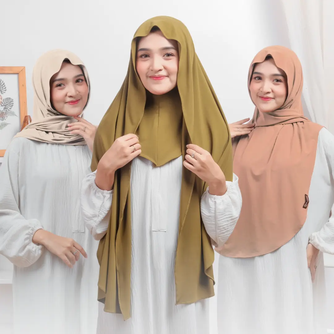 HELAIRINDU - Hijab Pashmina Curve Inner Menutup Leher Jersey Nadira