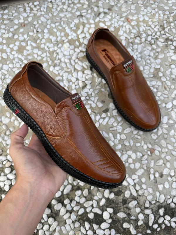 Giay mọi nam da BÒ mềm, dế cao su size 38-43 MDS 5