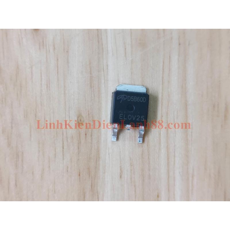Mosfet AOD5B60D D5B60D TO-252 600V 5A mới chính hãng 100%.