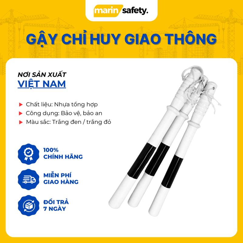 Gậy chỉ huy điều tiết giao thông bằng nhựa, hai màu (1 cái)