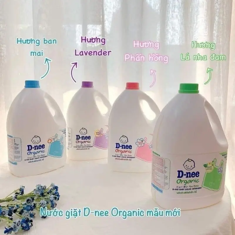 Nước giặt D.nee Thái Lan 3000ml,nước giặt xả quần áo d.nee chính hãng  (date mới, 5 màu) giặt  baby giặt  baby 1