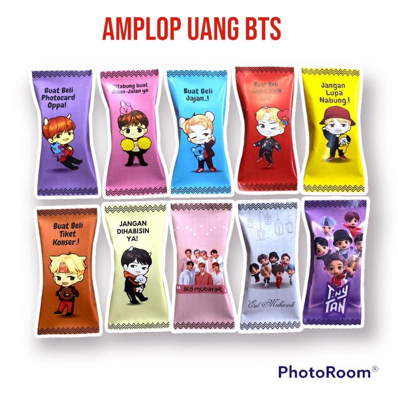 Product Introduction of Amplop Permen BTS 50 lembar amplop lebaran unik 1
