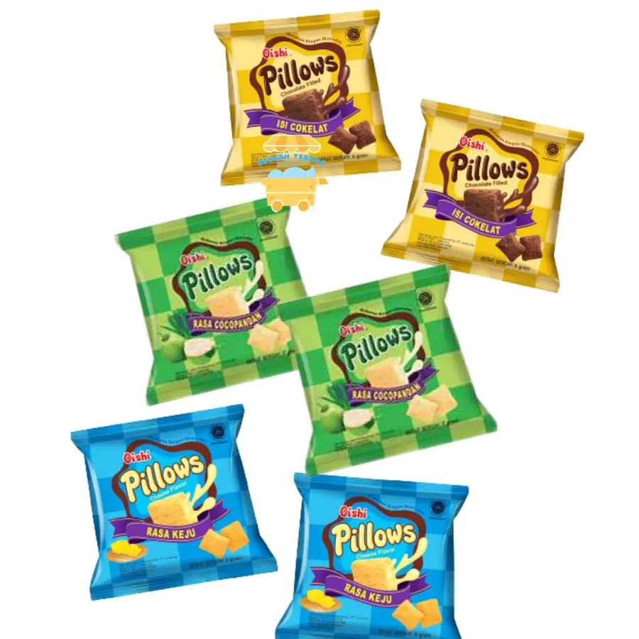 Oishi Pillows Renceng isi 10 bks x 12gr Pillow All Varian Rasa Coklat ...