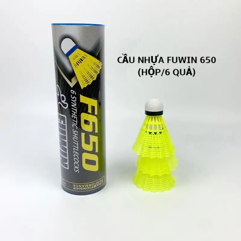 Ống Cầu Lông Nhựa Fuwin Hộp 6 Quả Bền,Chống Gió,Đi Đúng Hướng Thế Hệ Mới (Hàng Việt Nam) 4
