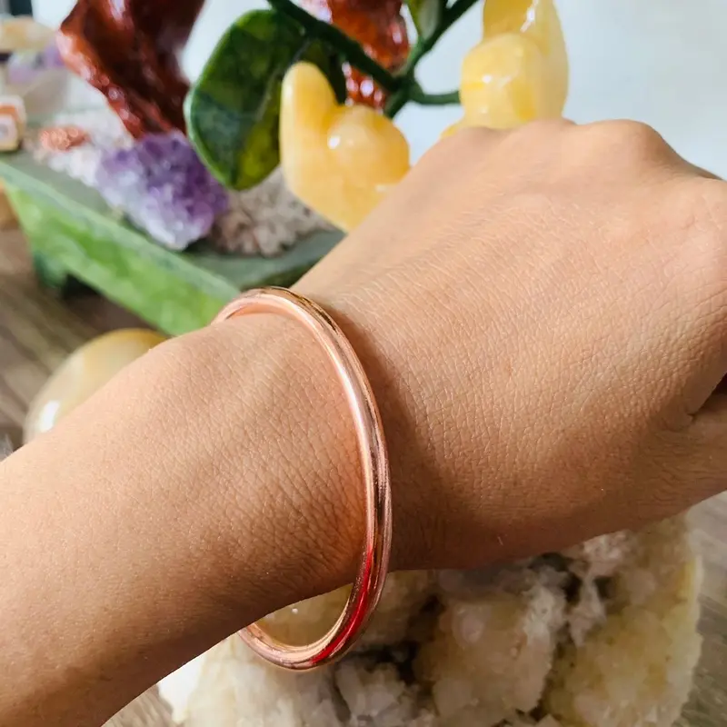 Vòng tay đồng đỏ 4li hỗ trợ sức khoẻ tránh sóng điện từ 4