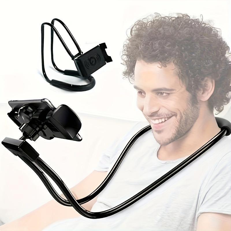 360 Degree Rotatable Neck Phone Holder, Hands-free Mobile Phone Bracket, Flexible Adjustable Phone Holder for Home Office 0