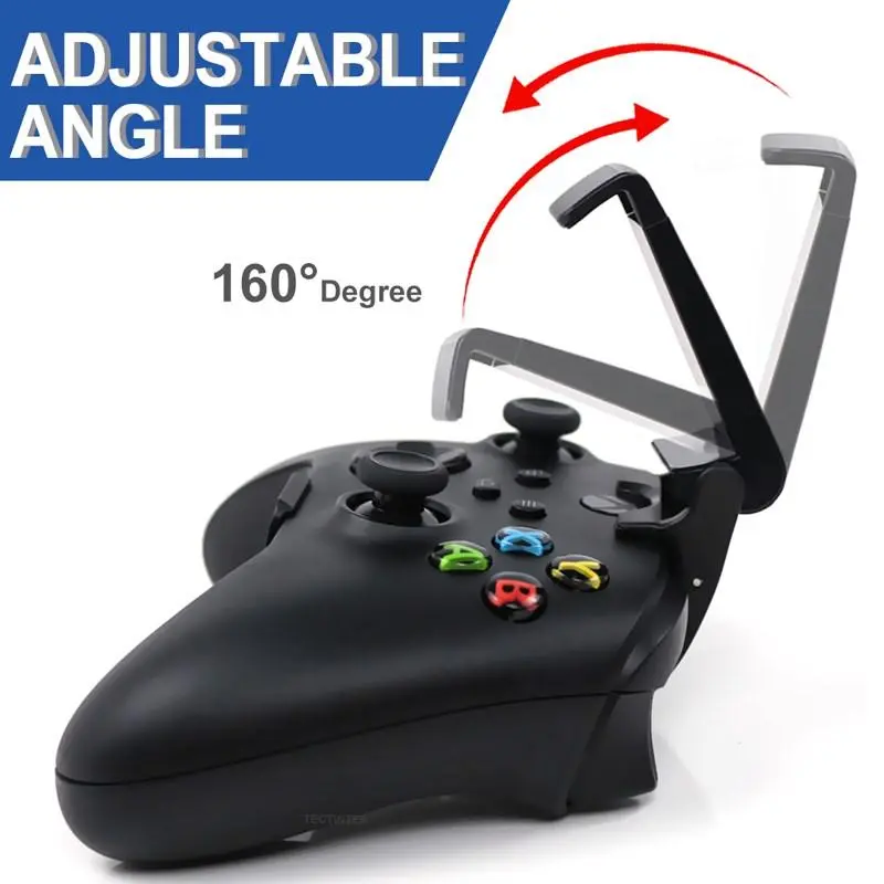 Adjustable Wireless Game Controller Holder, Universal Phone Mount Bracket for Gaming Controller, Gamepad Controller Clip Holder, Gaming Console Accessories for Xbox Series S/X 7